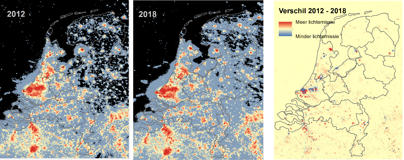 Trendfiguur Lichtemissie 2012 en 2018