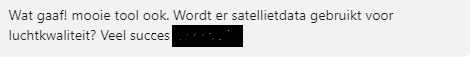 Vraag over statellietdata