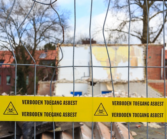 Verboden toegang asbest