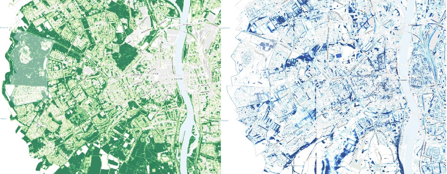 Dousburg-Hazendans op kaarten Groen en Water op straat