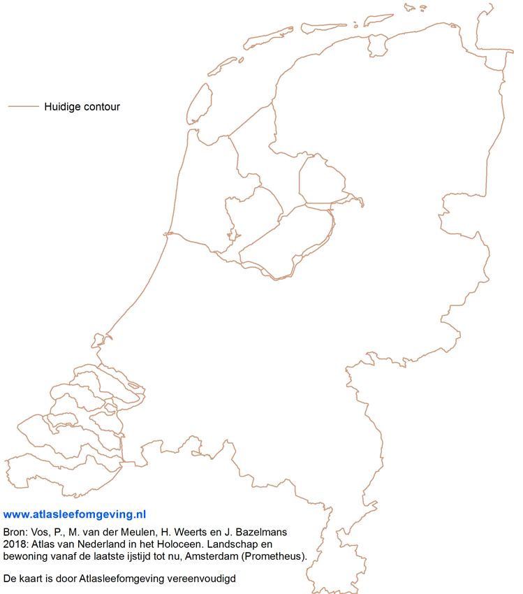 een GIF van een kaart van Nederland door de jaren heen