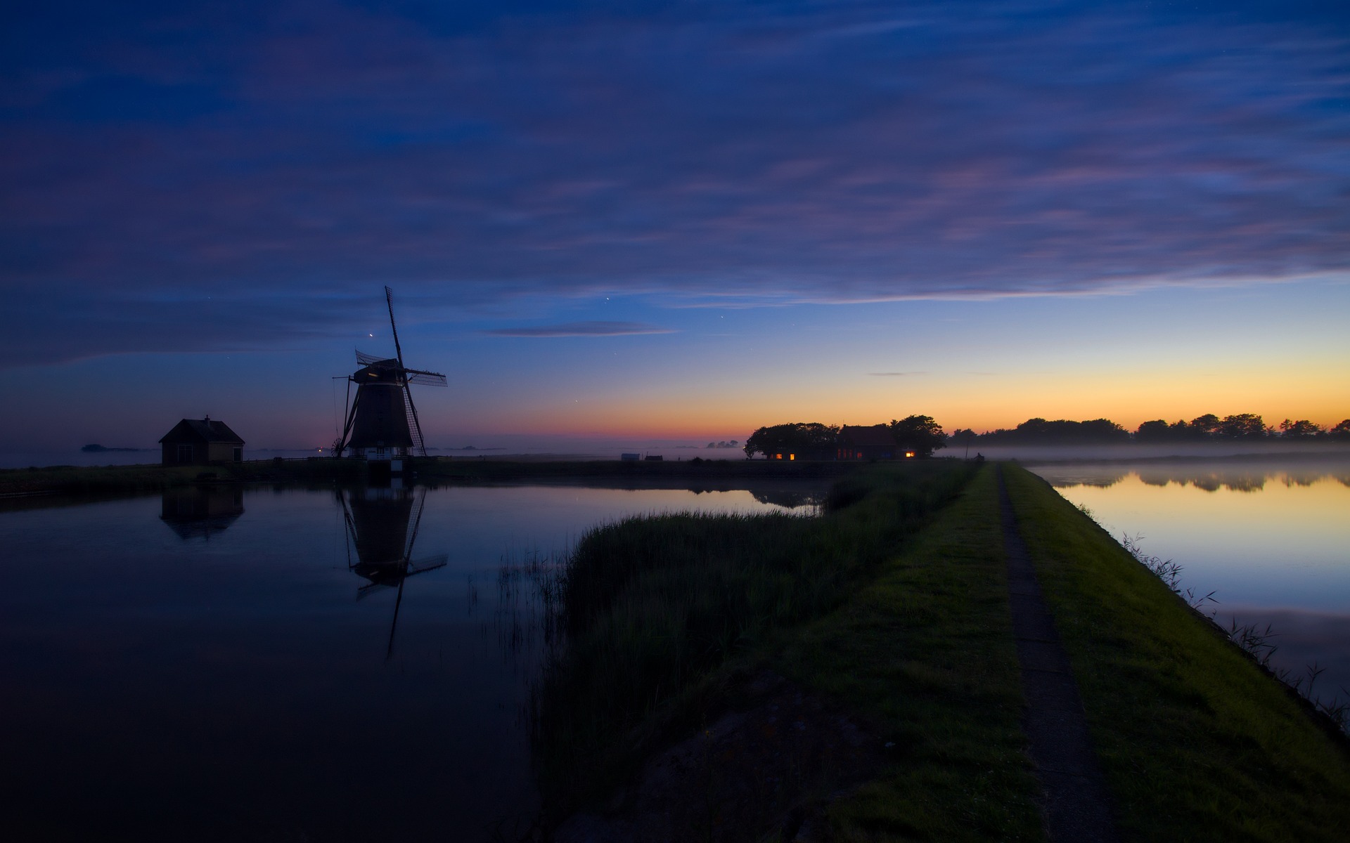 Texel in de nacht