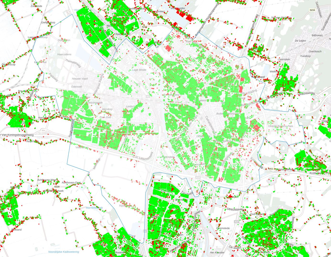 Utrecht op de kaart Droge verdiepingen