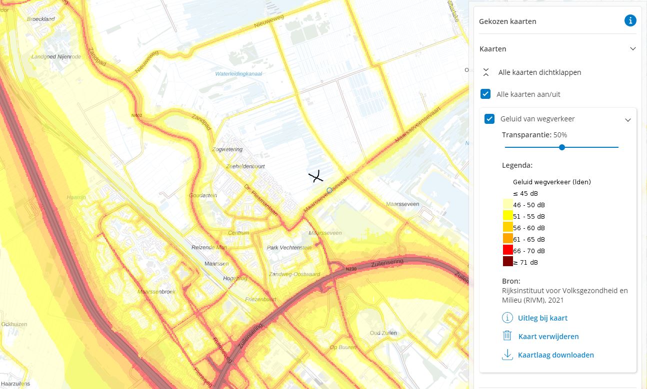 Wilgenplas Geluidskaart wegverkeer