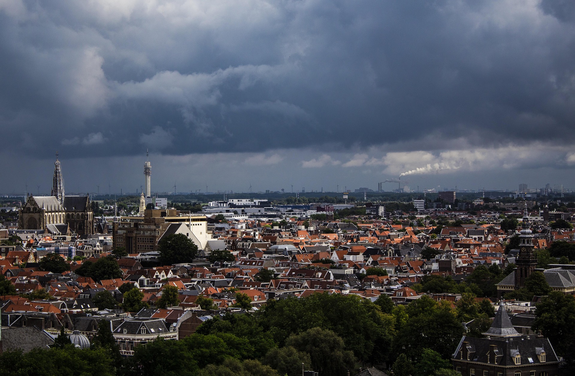 Haarlem  van bovenaf
