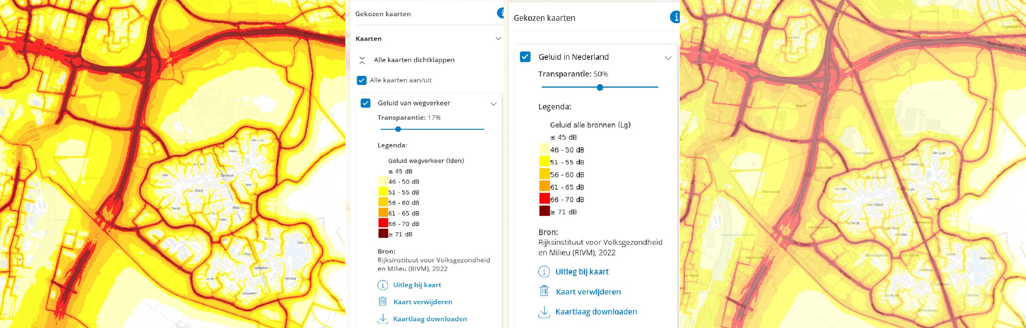 Houten op Geluidkaart