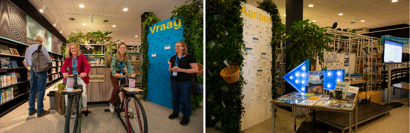 Sapfiets en leestafel Atlasfestival 2025 