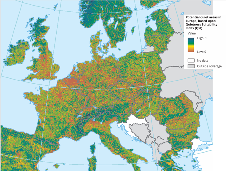 Kaart European Environmental Agency