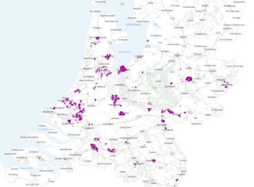 Kaart van warmtenetten