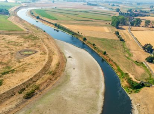 Droogte verandert rivierlandschap
