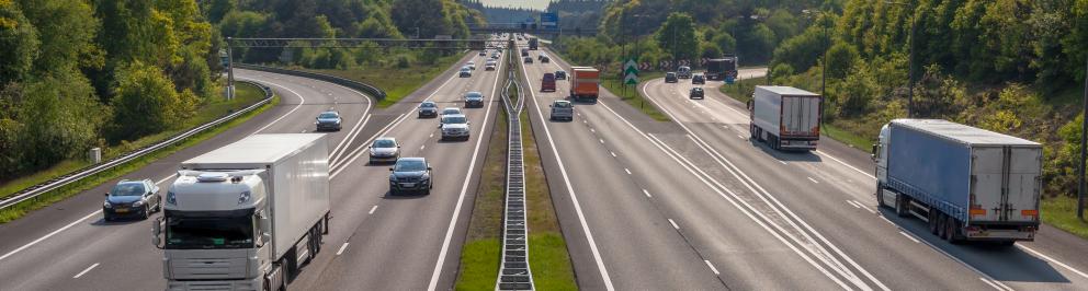 Auto's op autoweg