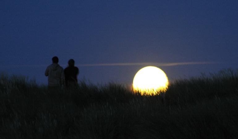 Nacht van de Nacht volle maan 