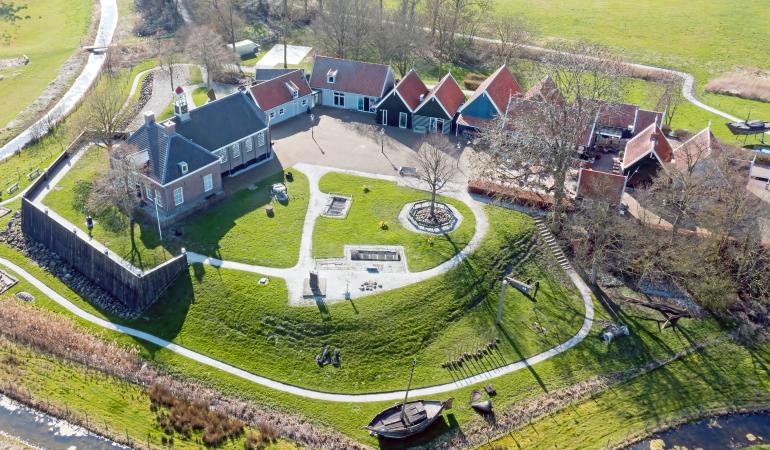 luchtfoto schokland