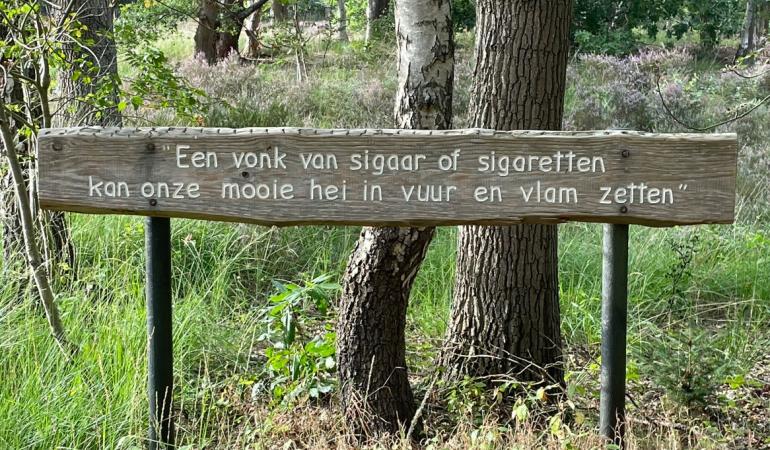 Waarschuwingsbord natuurbrand | Eline Wester | 28082025