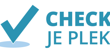 Logo met vinkje en de tekst Check je plek