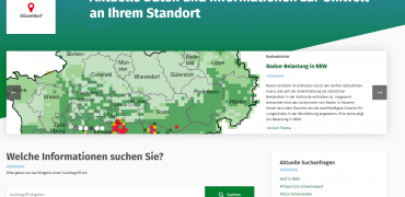 Snapshot van de Duitse website Umweltportal