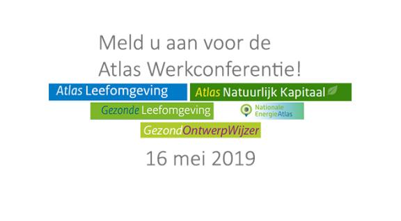 Logo voor de Atlas werkconferentie met de banners van alle websites die meedoen