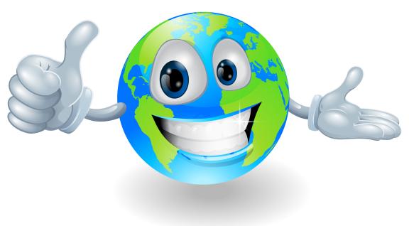 Atlas Wereldbol cartoon