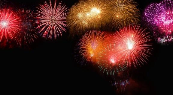 Foto van kleurrijk vuurwerk